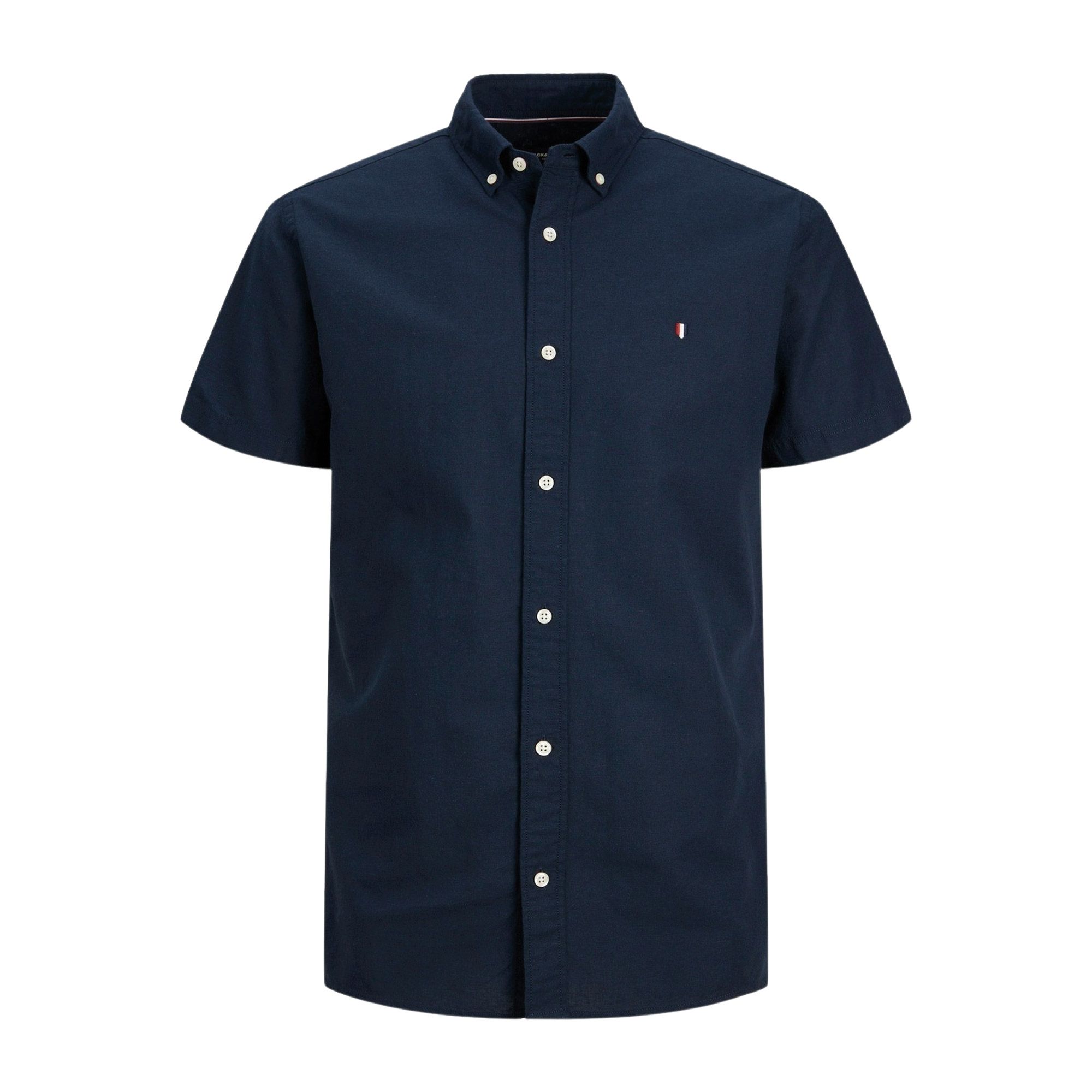 JACK & JONES Heren Dave Stretch Overshirt Navy Blazer JACK & JONES Heren Dave Stretch Overshirt Navy Blazer